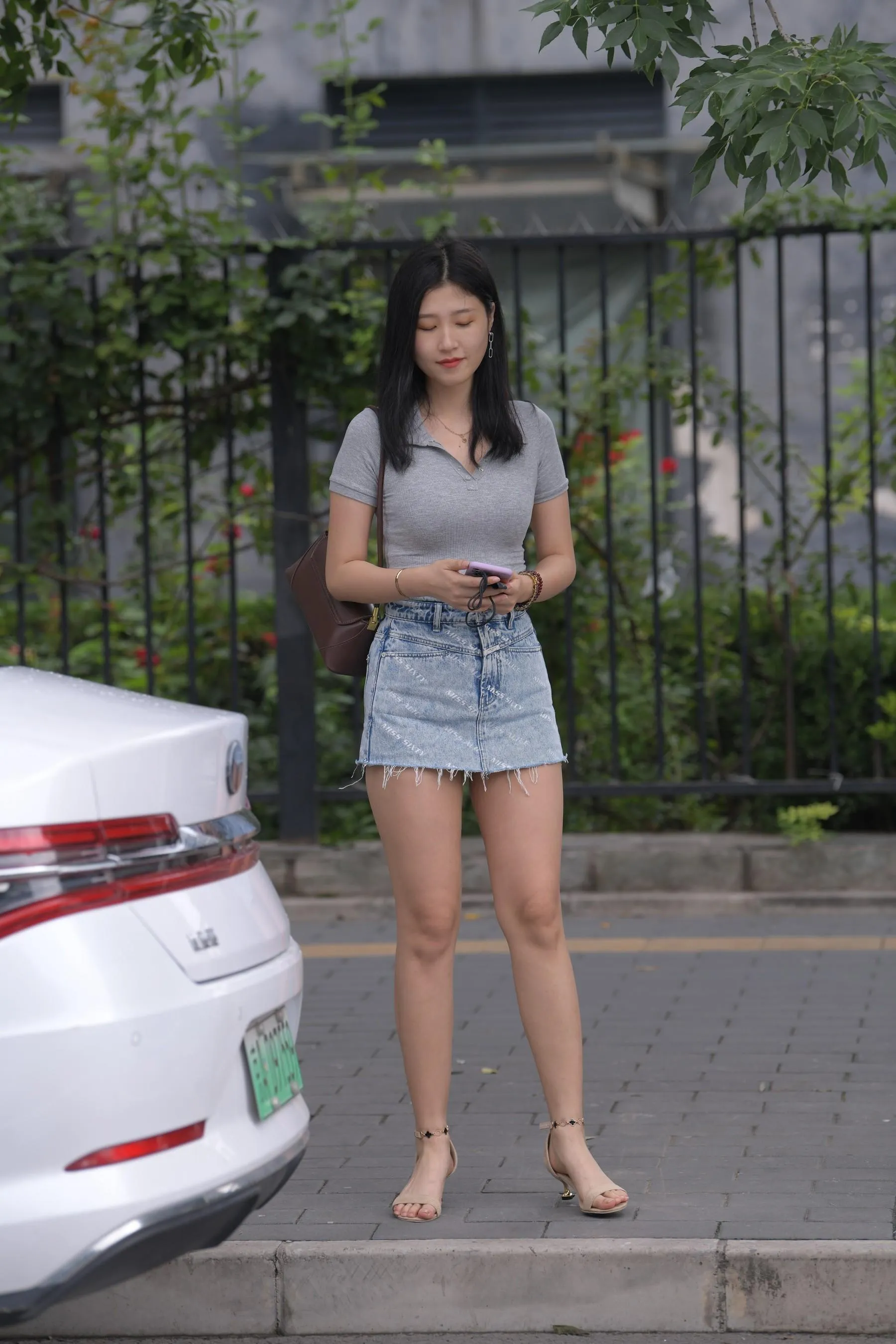 魔镜街拍 NO.169 一只麋鹿摄影-牛仔短裙美女 [235P]插图5